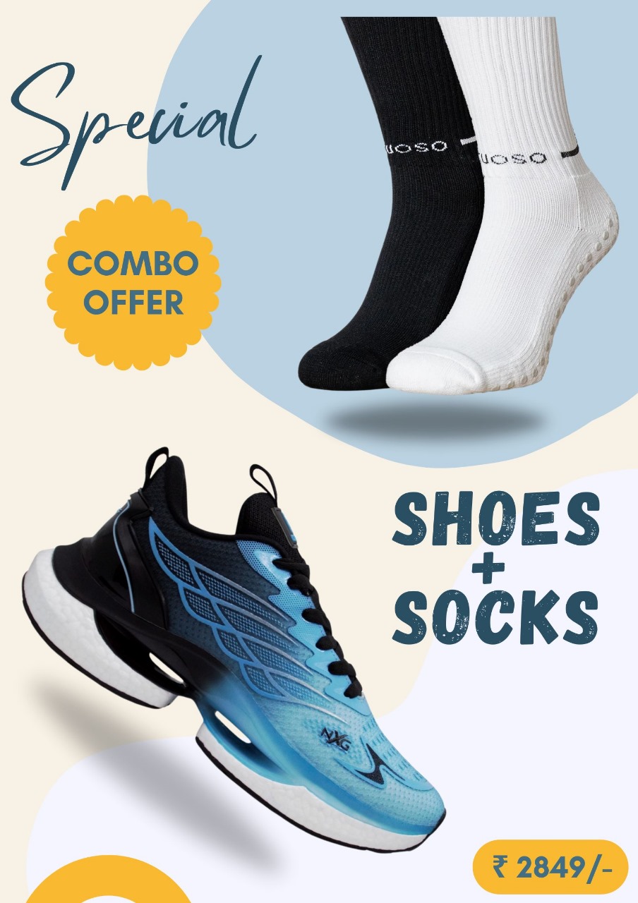 MOONLIGHT SKY/BLACK + 1 Pair Socks 